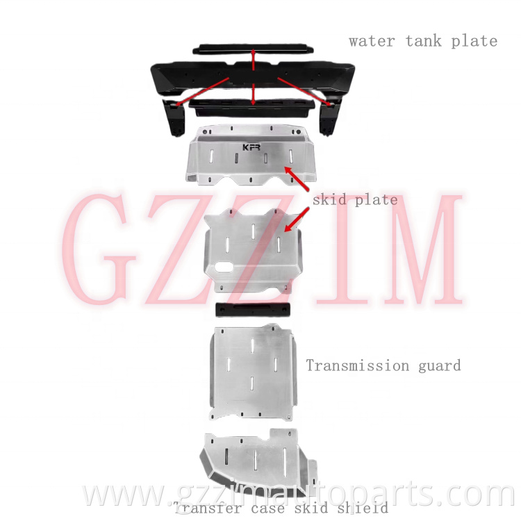 Stainless Steel Skid Plate Plate Transfer Case Skid Shield Water Tank Plate For Tundra 20221